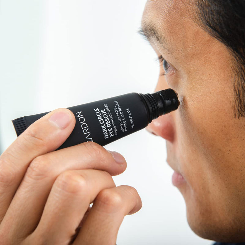 Cardon Dark Circle Eye Rescue for Men and Women | Under Eye Cream for Dark Circles, Eye Bags, Wrinkles | Made with Peptides, Niacinamide, Hyaluronic Acid | Cooling Eye Roller (1 Pack) Cardon