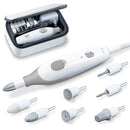Beurer 10-piece Professional Nail Drill Kit for Manicure & Pedicure | Electric Nail File Set incl. 7 Attachments & Pouch | Nails Care Tool with 3 Speeds, All in One Trimmer, Grinder & Polish, MP32 Beurer Store