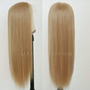 Maycaur Lace Front Wigs Blonde Wig Long Straight Heat Resistant Fiber Hair Synthetic Lace Front Wigs for Women 22 Inch Maycaur