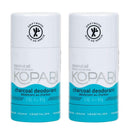 Kopari Aluminum Free Mens Charcoal Coconut Deodorant Stick | Made with Organic Coconut Oil | Non Toxic, Paraben Free, Plant Based, Gluten Free & Cruelty Free Long Lasting Natural Deodorant | 2 Pack, 2.0 oz Kopari