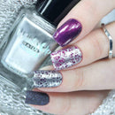 Whats Up Nails - 2 Metallic Stamping Polishes (Gold, Silver) Lacquer for Stamped Nail Art Design 7 Free Cruelty Free Vegan Whats Up Nails