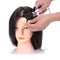 SOPHIRE 100% Real Hair Mannequin Head with Stand, Hairdressers' Practice Training Head and Cosmotology Doll Head for Hairstyling and Braid - Natural Black SOPHIRE