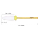 Beauticom Professional USA Ceramic White Flame Cone Shaped Bit Nail Drill 3/32" Shank Size (Extra Fine, Flame Bit) Beauticom