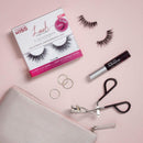 KISS Lash Couture LuXtensions Collection False Eyelashes, Flat Lash Technology, Super Slim Lash Band, Real Lash Extension Fibers, Reusable, Contact Lens Friendly Strip Lashes, Style Royal Silk, 1 Pair KISS
