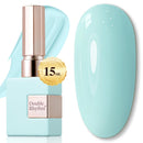 Double Rhythm Translucent Gel Polish Sheer Neutral Natural Light Milky Same Color Same Bottle 15ML Jelly UV Polish Nail Art DIY at Home (Jelly Nude Brown-A1492) Infinity Warehouse