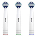Amazon Brand - Solimo Total Power Replacement Brush Heads, 3 Count (Fits Most Oral-B Electric Toothbrushes) Solimo