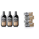 Hello Oral Care Activated Charcoal Bundle: Alcohol Free Mouthwash (3 ct) and Fluoride Whitening Toothpaste (4 ct) Hello Oral Care