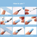 Makartt Nail Extension Gel Nail Builder, Blue Orchid Poly Nail Gel Extensions Trendy Nail Gel Art Design Easy DIY at Home P-92 Makartt