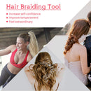 Topsy Hair Tail Tools Set,TsMADDTs Hair Braiding Tool Set 8 pcs Topsy Tail Tools 8 pcs French Centipede Braiders for French Twist Plait Ponytail 10 pcs Black Hair Ties Bulk TsMADDTs