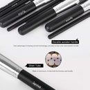 Syntus Makeup Brush Set 16 Makeup Brushes & 4 Blender Sponges & 1 Cleaning Pad Premium Synthetic Foundation Powder Kabuki Blush Concealer Eye Shadow Makeup Brush Kit, Black Silver Syntus Store