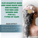 Solid Shampoo Bar And Conditioner Effect Hair Soap – 100% Organic Shampoo Bars For Hair With All Natural Plant Based Essential Oils And Zero Waste Biodegradable Packaging (Jasmine) BAMBOEARTH Store