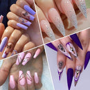 Modelones 12 Color Acylic Powder Violet Glitter Colorful Acrylic Nail Set Professional Polymer Colorful Acrylic Nails No Nail Lamp Needed modelones Store