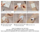 WIRESTER Temporary Tattoo Stickers for Girls Boys Kids Adults, Fake Tattoos on Face Hand Neck Wrist Party Favor Body Art, Tattoo Sheet 6 x 7.87 inch - Dog Designs (Basset Hound, Chihuahua, Bulldog) WIRESTER