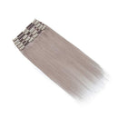 Double Weft 100% Clip in Remy Human Hair Extensions 10''-24'' Full Head Thick Thickened Long Soft Silky Straight 8pcs 18clips for Women Fashion 24" / 24 inch 170g Grey MY-LADY