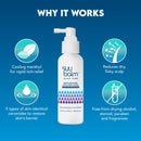 Rapid Itch Relief Anti-Dandruff Scalp Spray Moisturizer, Cooling Itchy Scalp Treatment for Dry Flaky Sensitive & Psoriasis Scalp, Derm-Formulated with Menthol & 5 Ceramides,1.35 fl oz Infinity Warehouse