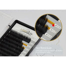 LASHVIEW Ellipse Flat Eyelash Extension,Flat Eyelash Extension supplies,Individual Lashes,0.15mm C Curl Mixed Length,Lash Extension,Semi-Permanent,Extremely Light & Soft,Professional Salon Use LASHVIEW