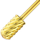 USA Pana 3/32" Safety Nail Carbide - Smooth Round Top Large Barrel Head for Electric Dremel Drill Machine - Grit Size: (4XC, 3XC, 2XC, XC, C, M, F, XF) (Triple Coarse (3XC) GOLD) PANA