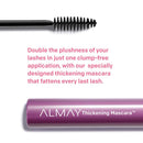 Almay Thickening Mascara with Aloe and Vitamin B5, Hypoallergenic, Cruelty Free, -Fragrance Free, Ophthalmologist Tested, 402 Black Almay