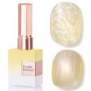 Double Rhythm 0.5 Oz Gel Nail Polish Neutral Natural Same Color Same Bottle Translucent Light Milky Pastel 15ML Manicure French Design Art DIY at Home (Pearl Green-B1146) Infinity Warehouse