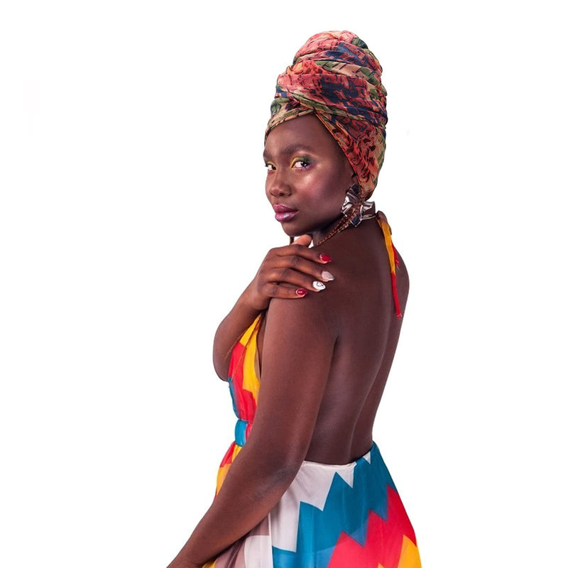 DRESHOW Turban Head Wraps for African Women Long Hair Scarf Shawl Hijab Headscarf Headwrap Hair Accessories DRESHOW