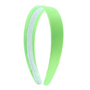 Bright Green 1 Inch Satin Hard Headband Motique Accessories