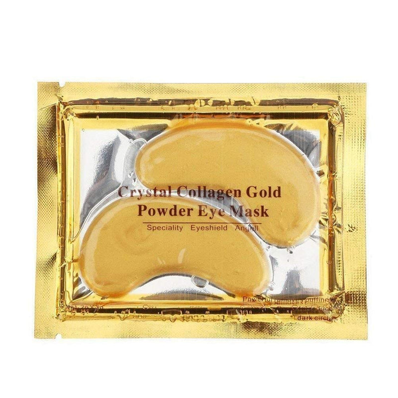 Jakuva 30 Pairs Collagen 24k Gold Eye Masks Under Eye Patches for Puffy Eyes,Reducing Dark Circles & Hydrating & Anti Aging,Beautiful Crystal Gel Eye Masks for Moisturizing (30 Pairs Gold) Jakuva