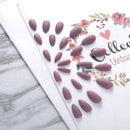 Asooll 24PCS Ballerina Matte Press on Nails Pink Fashion Long Oval False Nails Artificial Acrylic Full Cover Party Fake Nail Patches for Women and Girls Asooll