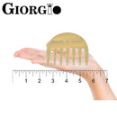Giorgio (G63 & G28) 2 3/4" Hand Made Detangling Comb - Wide Teeth Flexible Comb, Hand-Made of quality Durable Cellulose, Saw-cut and Hand Polished (2 Pack, Ivory & Tortoiseshell) GIORGIO Store