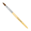 Americanails Faux Kolinsky Cruelty-Free Acrylic Nail Brush For Liquid & Powder, Synthetic Nanofiber Bristles, Professional Salon Quality, Extra Smooth Application, Natural Bamboo Handle - Oval, 12 AMERICANAILS .COM