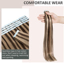 80g/pack Remy Tape in Hair Extensions Human Hair 12 Inch 40pcs Highlight