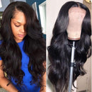 Wingirl Hair Lace Front Human Hair Wigs for Women Pre Plucked Hairline 150% Denisty 9A Brazilian Body Wave Lace Front Wigs with Baby Hair Natural Color (18", Natural Color) Wingirl Store