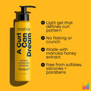 Matrix A Curl Can Dream Moisturizing Leave-In Cream, Light Hold Gel, + Hair & Scalp Oil Set, Moisturizes, Controls Frizz & Defines Curls For Curly & Coily Hair, With Manuka Honey Extract Infinity Warehouse