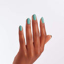 OPI Nail Lacquer, Verde Nice to Meet You, Green Nail Polish, Mexico City Collection, 0.5 fl oz OPI