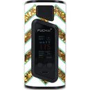 MightySkins Skin Compatible with Sigelei Fuchai Duo-3 Kit – Glitzy Chevron | Protective, Durable, and Unique Vinyl Decal wrap Cover | Easy to Apply, Remove, and Change Styles | Made in The USA MIGHTY SKINS