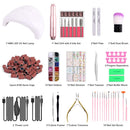 86PCS Portable USB Electric Nail Drill Set Polish Pen File Kit, 48W UV LED Nail Lamp Gel Manicure Dryer Lamp, Acrylic Nail 3D Art Drill Dryer Manicure Supplies, Nail Files Tool Polish Decorating WEPSEN