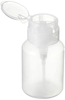 Nail Polish Remover Pump, YAMYONE 2 Pack Acetone Pump Dispenser, Alcohol Dispenser Push Down Empty Lockable Pump Dispenser Bottle for Nail Polish and Makeup Remover, 200ml(6.8oz) YAMYONE