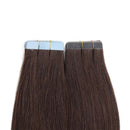 20 Inch Remy Tape in Human Hair Extensions 20pcs 50g/pack Ombre 2 TonesLong Straight Hair Seamless Skin Weft Glue in Hairpieces Invisible Double Sided Tape #2 Dark Brown to #6 Light Brown