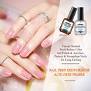 Morovan Professional Natural Nail Prep Dehydrator and Nail Acid-Free Primer Set, Acid Free Primer & Dehydrate Bond, Superior Protein Bonding, Fast Air Dry For Gel Polish & Acrylic Powder 0.5oz Morovan