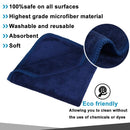 Sinland Microfiber Facial Cloths Fast Drying Washcloth 12inch x 12inch (Pack of 10, Navy Blue) SINLAND Store