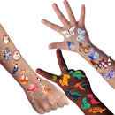 Temporary Tattoos for Kids, Christmas Birthday Party Supplies Unicorn Mermaid Butterflies Dinosaur Fake Tattoo Stickers Art(6 Sheets) AIDFSIP