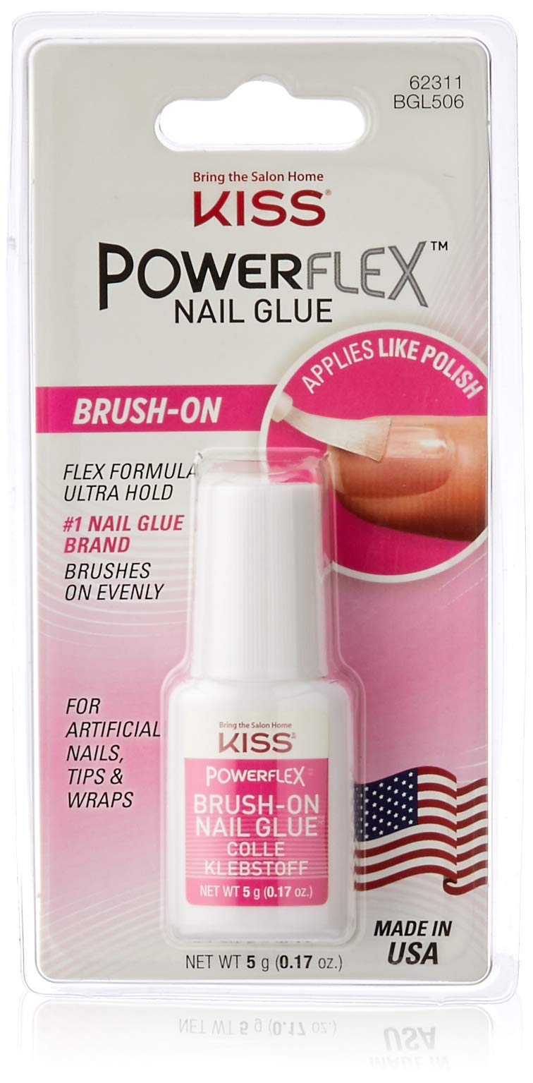 Kiss Powerflex-Brush-on Glue, BGL506 0.17 Ounce (1) KISS