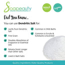 DENDRITIC Salt in Bulk for Bath Salts, Scrubs, Exfoliants, Milk Baths & More | Fine Grain | Sizes 2 OZ to 5 LBS | (5 POUNDS) Soapeauty