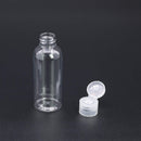 Trendbox 2oz Clear Plastic Empty Bottles with Flip Cap -BPA-free Travel Containers For Shampoo, Lotions, Liquid Body Soap and Massage Oils with Label - 48 Pack TRENDBOX