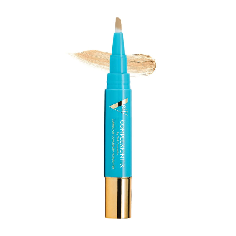 Veil Cosmetics - Complexion Fix Concealer - Liquid Concealer for Under Eye + Dark Circles - Highlight, Contour, Correct - Anti-Aging - Vegan Makeup Pen - Hydrating Lightweight (2N Light Neutral) Infinity Warehouse