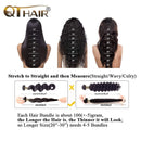 QTHAIR 12A Peruvian Loose Deep Wave Human Hair with Closure(16 18 20+14 Free Part Closure,Natural Black) Peruvian Loose Deep Wave Virgin Hair Weave with 4x4 Swiss Lace Closure with Baby Hair QTHAIR Store