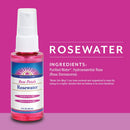 Heritage Store Rosewater, Refreshing Facial Mist for Glowing Skin, With Damask Rose Oil, All Skin Types, Rose Water Spray for Face Made Without Dyes or Alcohol, Vegan & Cruelty Free HERITAGE STORE