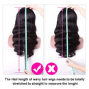 Human Hair Lace Front Wigs Glueless Brazilian Body Wave Virgin Human Hair Wigs 150% Density Transparent T Part Lace Front Wigs For Black Women T Shape Middle Part Lace Frontal Wigs Pre Plucked YAREESONG