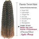 8 Packs Passion Twist Hair 18 Inch Passion Twist Crochet Hair For Black Women Freetress Water Wave Crochet Braiding Hair Extensions (1B/27) Angels Beauty Store