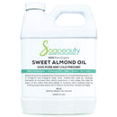 Sweet Almond Oil Organic Cold Pressed Unrefined | 100% Pure Natural Available in Bulk | Carrier for Essential Oils, Moisturizer for Skin, Face & Hair, Soap Making | Sizes 4OZ to 1 Gallon | (32 OZ) Soapeauty