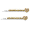 Rosemarie Collections Women's Crystal Hair Clip Rhinestone Bobby Pins Hair Barrette Accessories with Hearts (Topaz) Rosemarie Collections